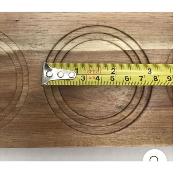 Zavis Green Acacia 5-Hole Double-Sided Flight Board 22" 3 boards per box - Picture 11 of 14